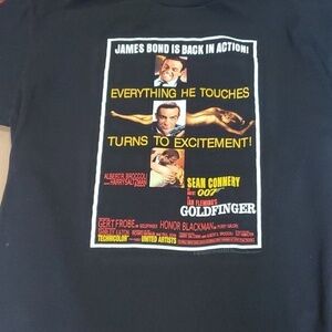 All Sport Vintage 90's Tee 007 James Bond black single stitch tee made in USA